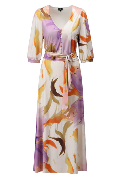 Pastel Floral Print Dress