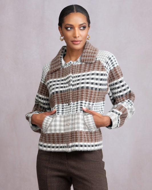 Check Print Jacket