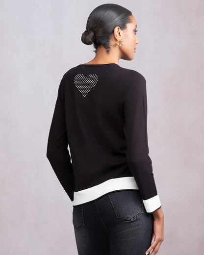 Black Polka Dot Sweater