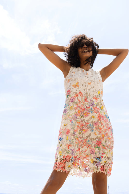 Floral Print Sleeveless Dress