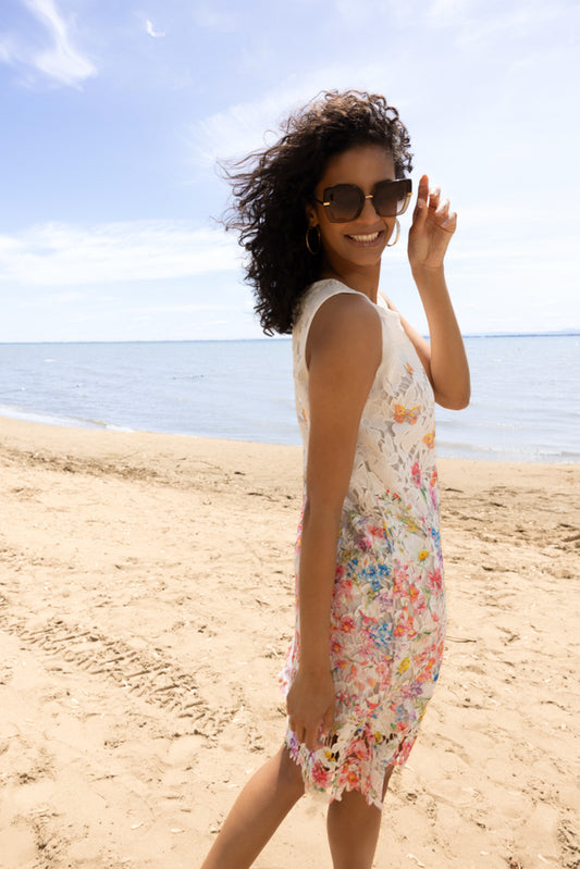 Floral Print Sleeveless Dress