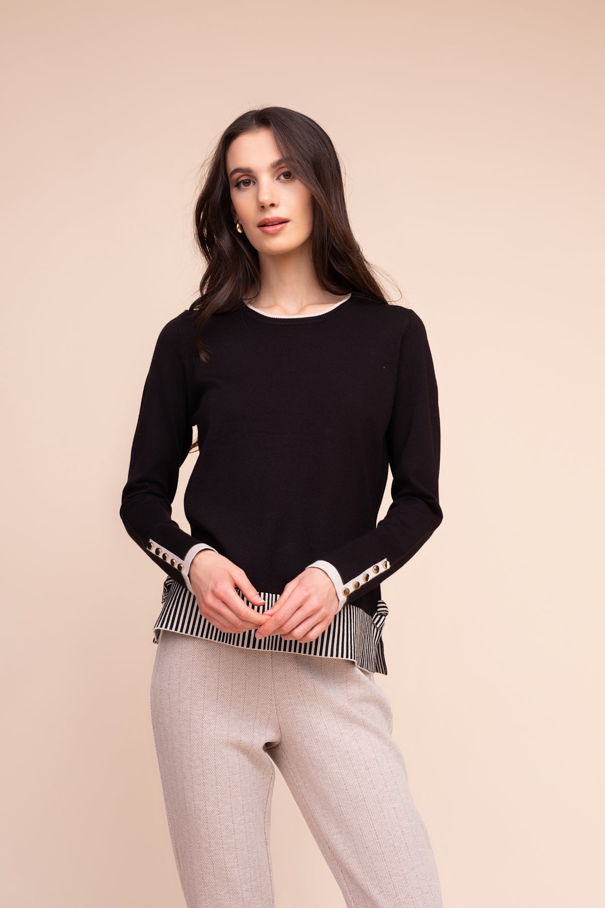 Alison Sherri Black Sweater