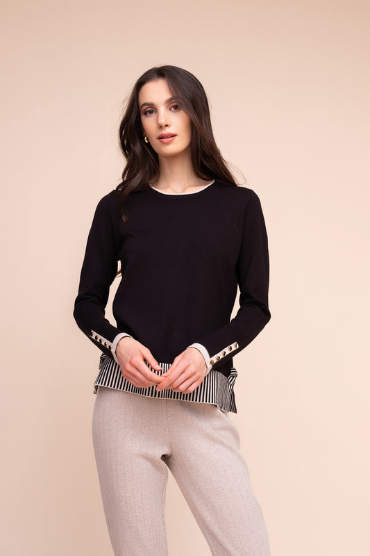 Alison Sherri Black Sweater