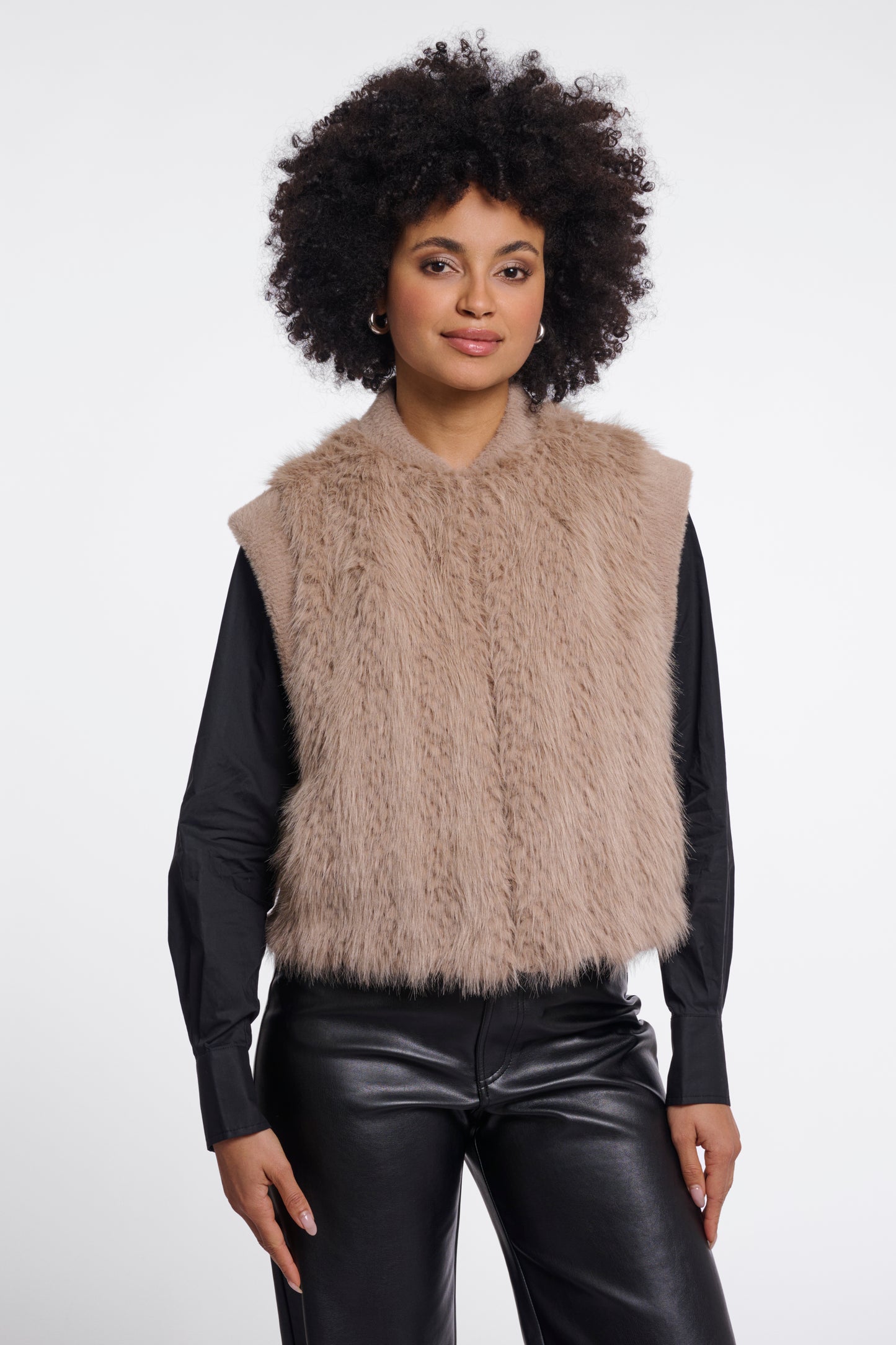 Oat Faux Fur Gilet