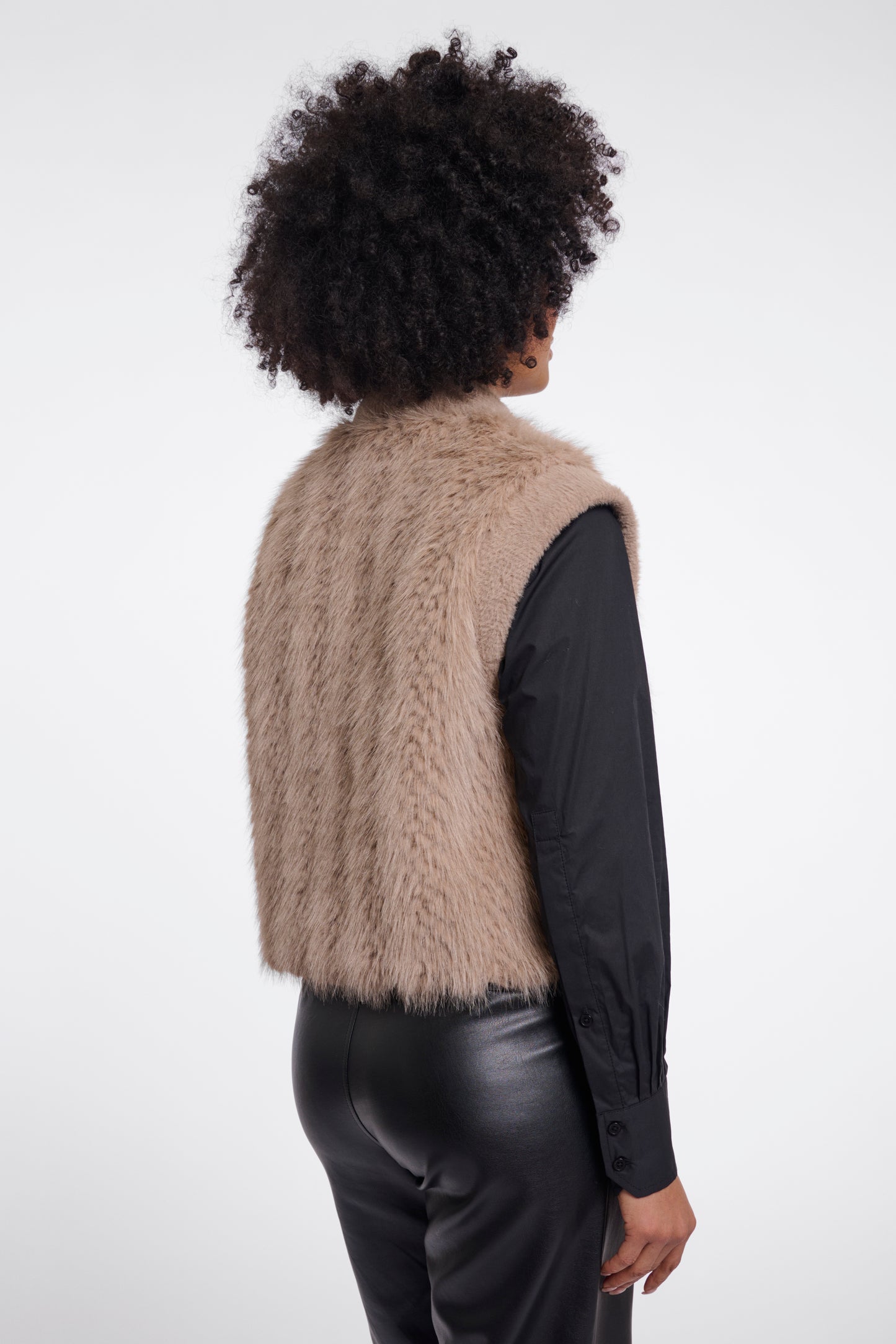 Oat Faux Fur Gilet