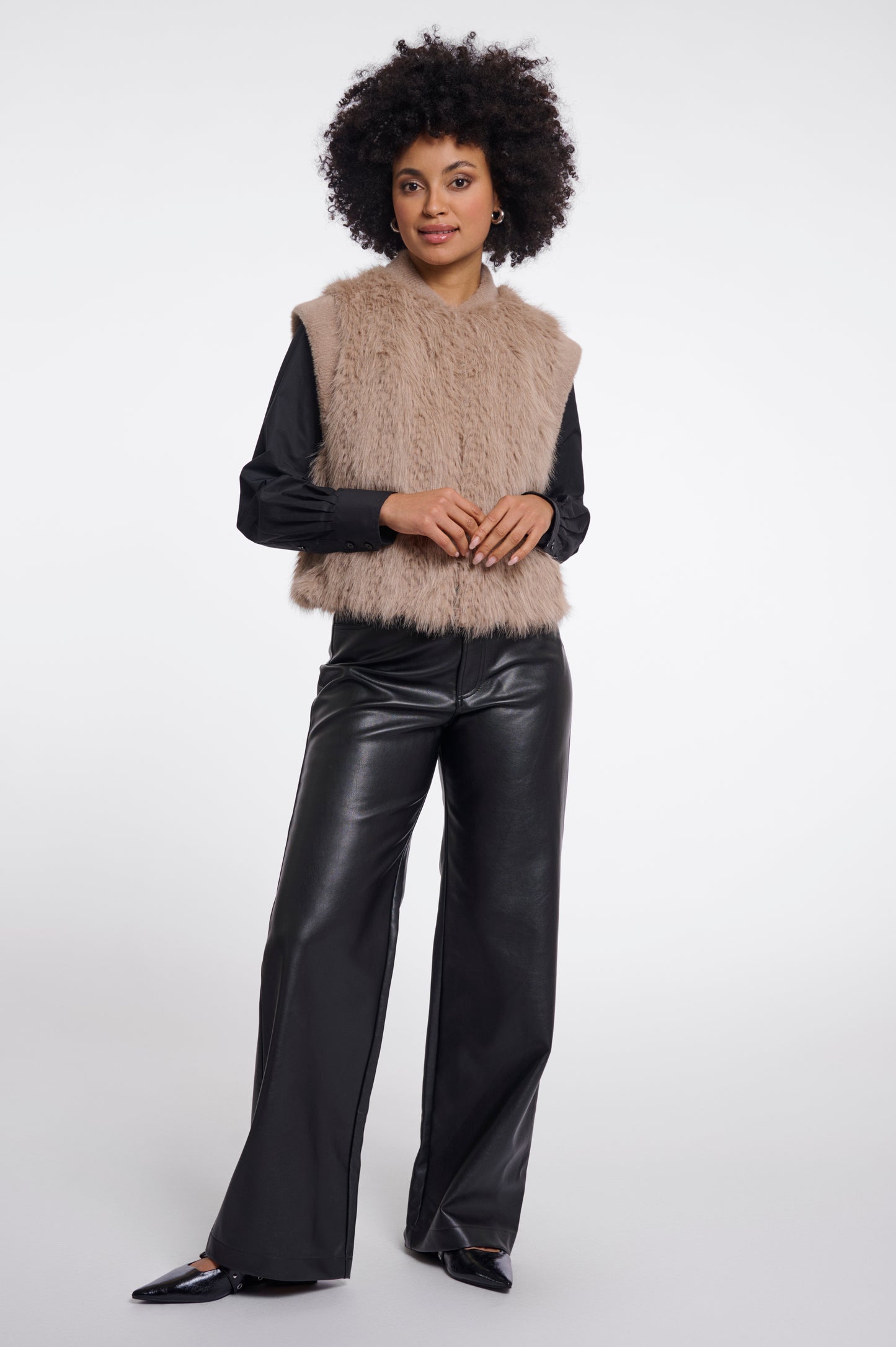 Oat Faux Fur Gilet