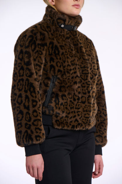 Leopard Faux Fur Jacket