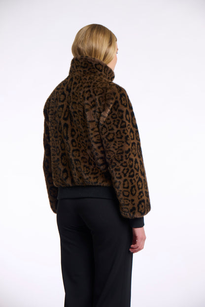 Leopard Faux Fur Jacket