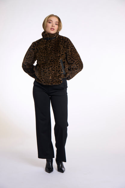 Leopard Faux Fur Jacket