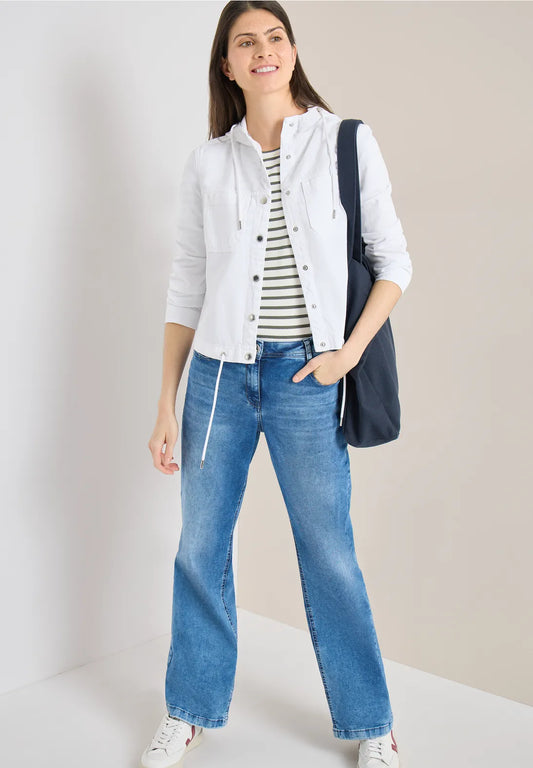 Cecil Overshirt with hood and drawstring