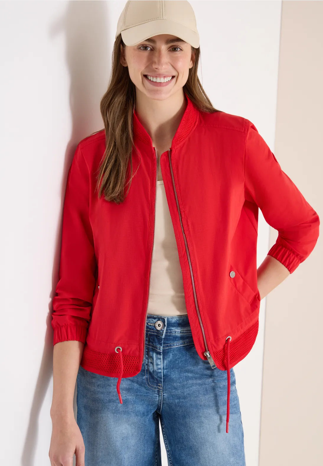 Cecil Red Bomber Jacket