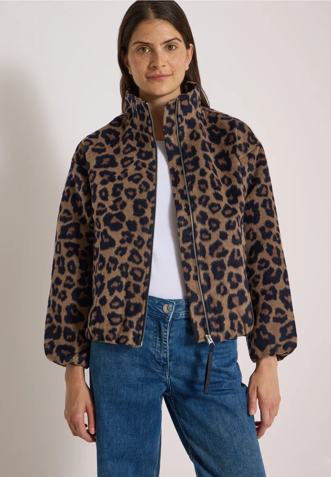 Cecil Leopard Print Jacket