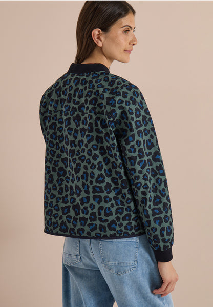 Cecil Leopard Print Bomber