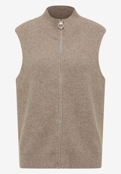 Cecil Cosy Rib Mix Gilet