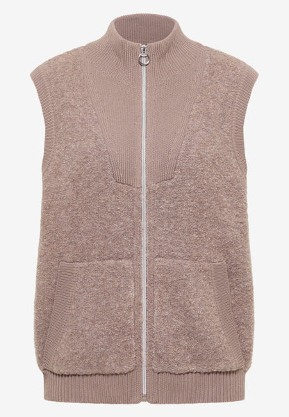 Cecil Boucle Zipped Gilet
