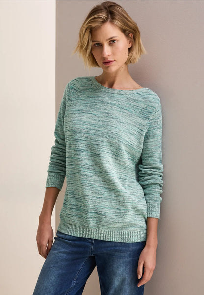 Cecil Green Chenille Sweater