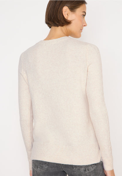 Cecil Cream Cable Detail Sweater