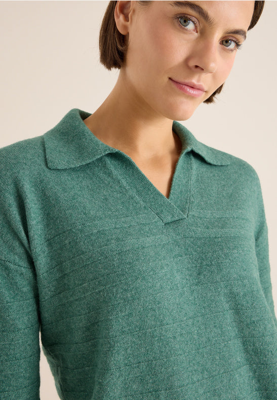 Cecil Green Cosy Polo Style Knit