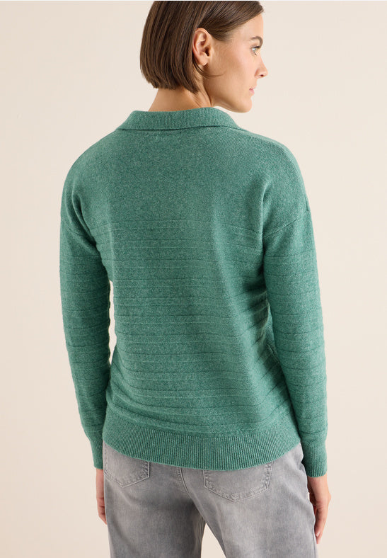 Cecil Green Cosy Polo Style Knit