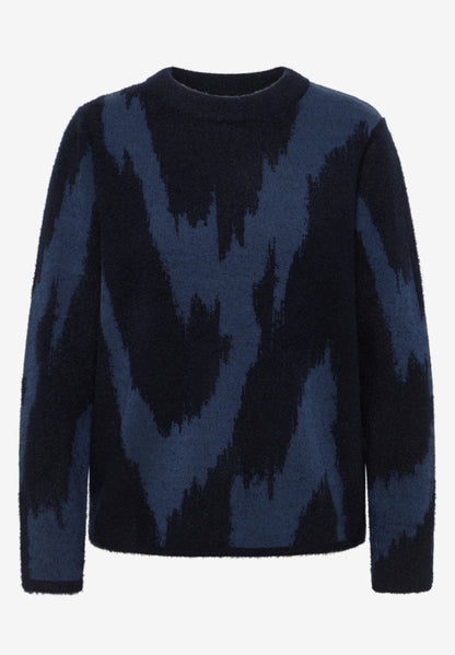 Cecil Navy Print Pullover