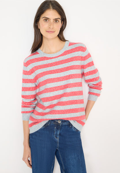 Cecil Melange Striped Pullover