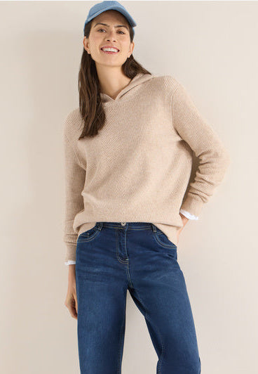 Cecil Beige Cozy Hoodie