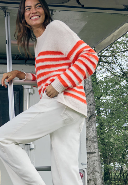 Cecil Summer bouclé Stripe Sweater