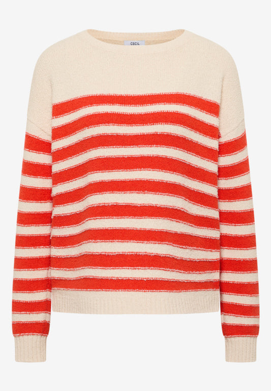 Cecil Summer bouclé Stripe Sweater