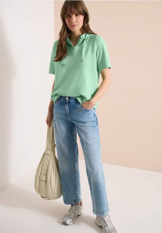 Cecil Lime Short Sleeve Sweatshirt
