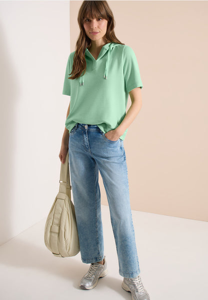 Cecil Lime Short Sleeve Sweatshirt