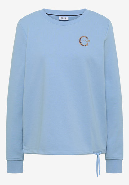 Cecil Blue Crew Neck Sweatshirt