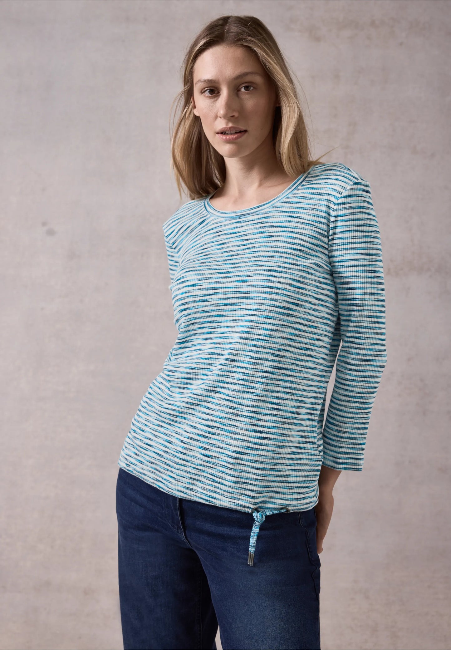 Cecil Blue Striped Top