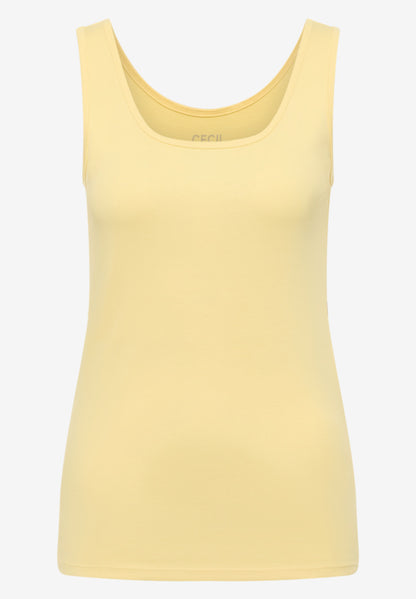 Cecil Lemon Sleeveless Vest Top