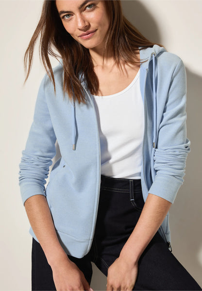 Cecil Two Tone Blue Hoodie