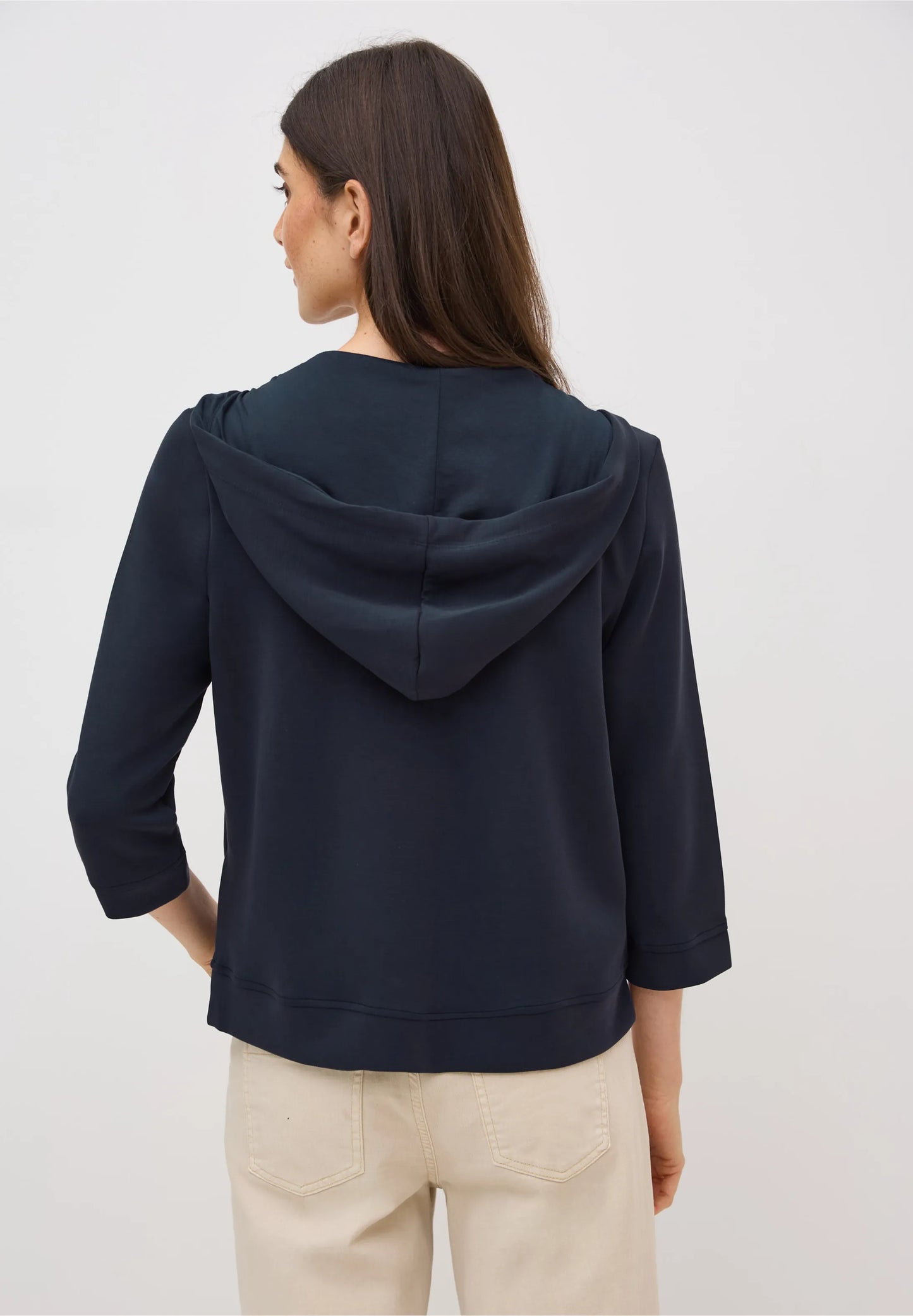 Cecil  Dark Blue Modal Hoody Jacket