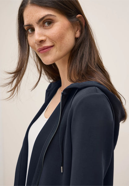 Cecil  Dark Blue Modal Hoody Jacket