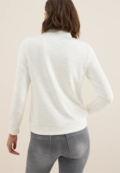 Cecil White Fleck Sweatshirt