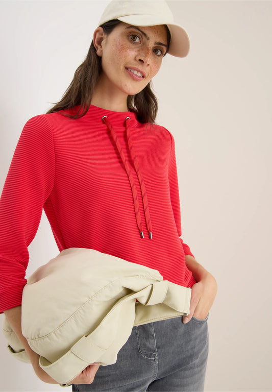 Cecil Fiery Red Ottoman Top