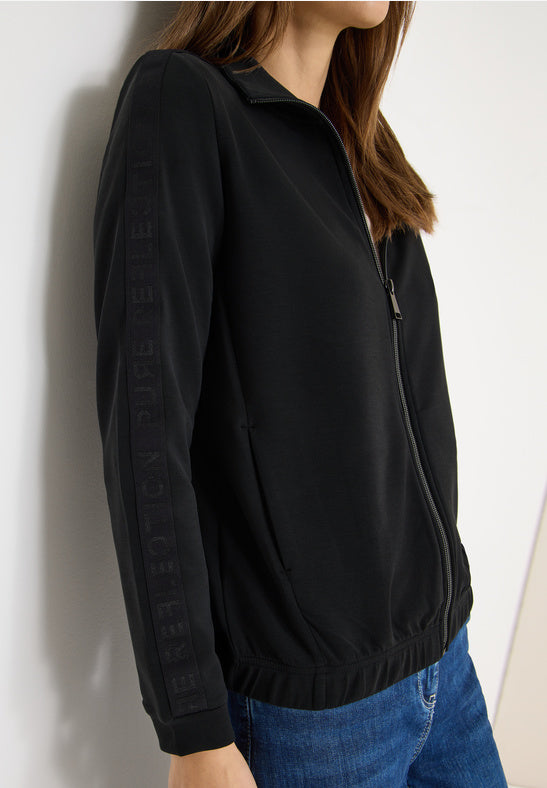 Cecil Black Soft Modal Blouson Jacket