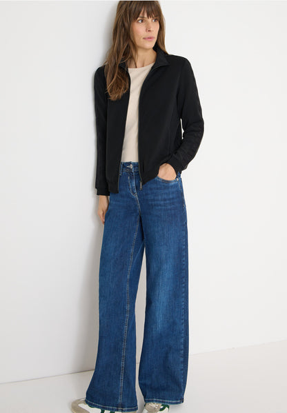 Cecil Black Soft Modal Blouson Jacket