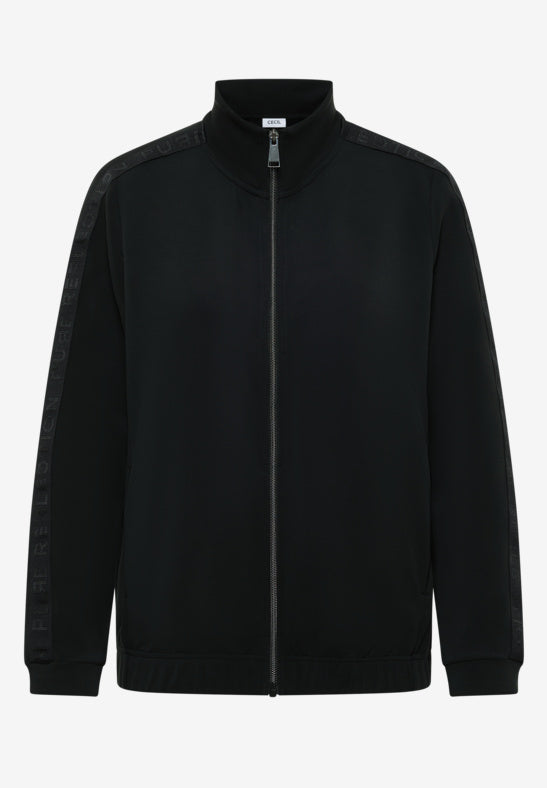 Cecil Black Soft Modal Blouson Jacket