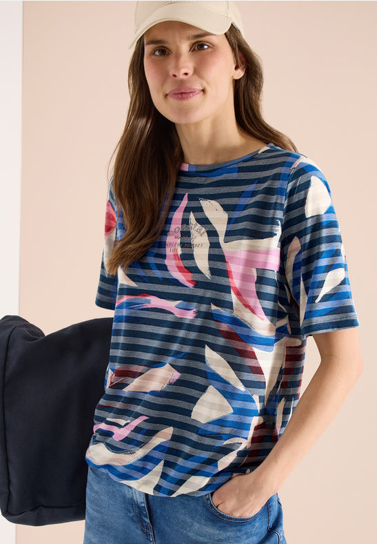 Cecil Floral Burnt Out Top