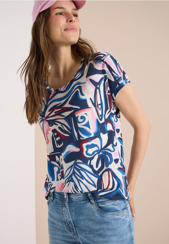 Cecil Lace Shoulder T-Shirt
