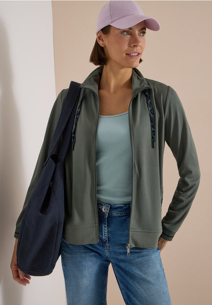 Cecil Khaki Stand Up Collar Jacket