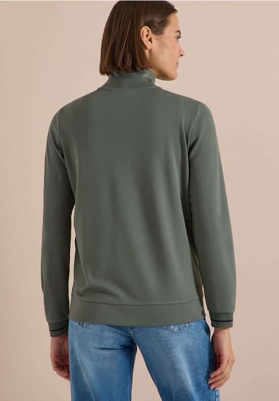 Cecil Khaki Stand Up Collar Jacket