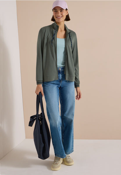 Cecil Khaki Stand Up Collar Jacket