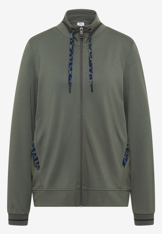 Cecil Khaki Stand Up Collar Jacket
