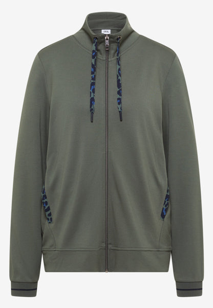 Cecil Khaki Stand Up Collar Jacket