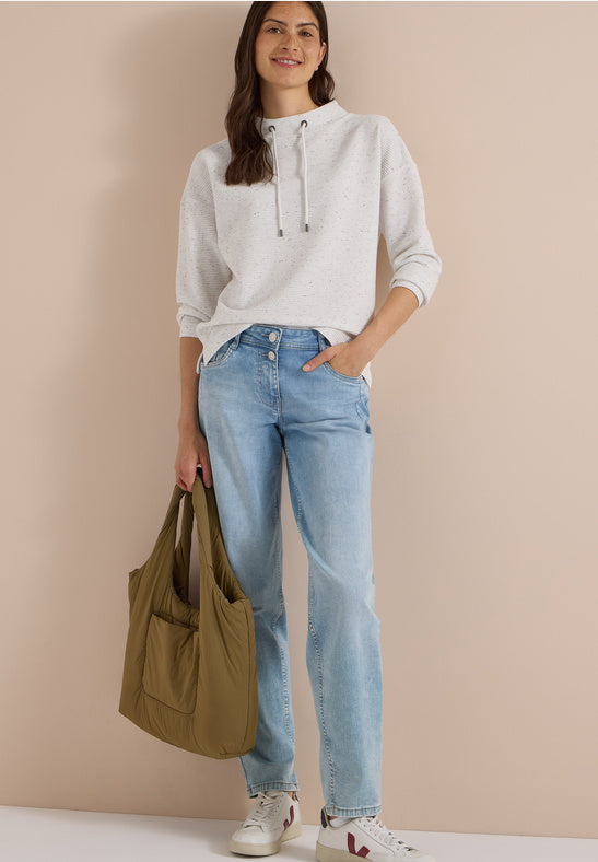 Cecil Ottoman Funnel Neck Top