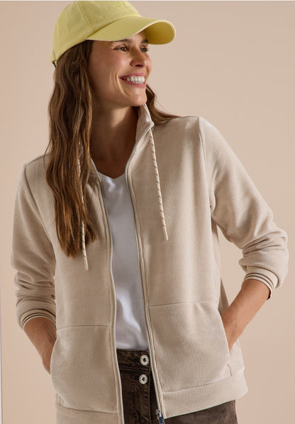 Cecil Beige Soft Cord Jacket